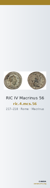 RIC IV Macrinus 56 — CANOA