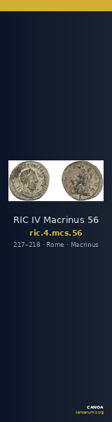 RIC IV Macrinus 56 — CANOA