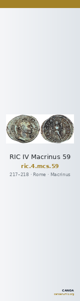 RIC IV Macrinus 59 — CANOA