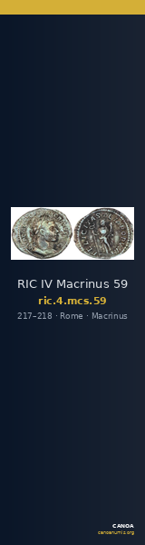 RIC IV Macrinus 59 — CANOA