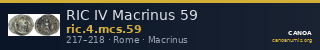 RIC IV Macrinus 59 — CANOA