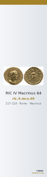 RIC IV Macrinus 64 — CANOA