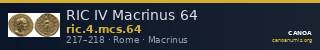 RIC IV Macrinus 64 — CANOA