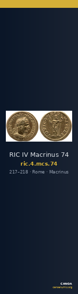 RIC IV Macrinus 74 — CANOA