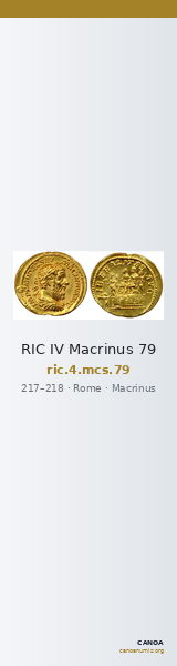 RIC IV Macrinus 79 — CANOA
