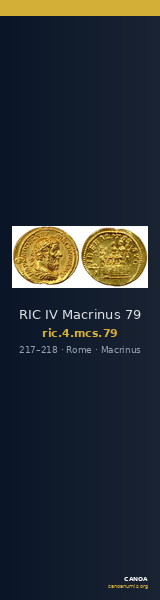 RIC IV Macrinus 79 — CANOA