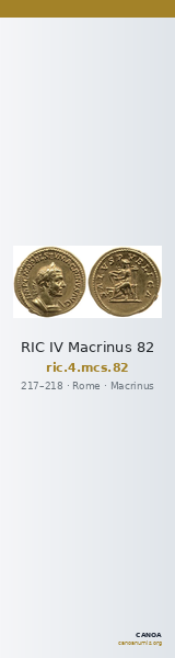 RIC IV Macrinus 82 — CANOA