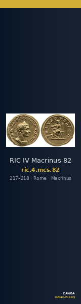 RIC IV Macrinus 82 — CANOA