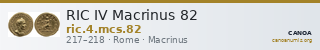 RIC IV Macrinus 82 — CANOA