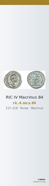 RIC IV Macrinus 84 — CANOA