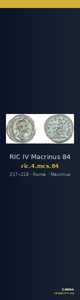RIC IV Macrinus 84 — CANOA