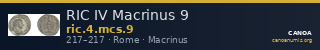 RIC IV Macrinus 9 — CANOA