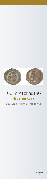 RIC IV Macrinus 97 — CANOA