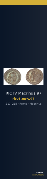 RIC IV Macrinus 97 — CANOA