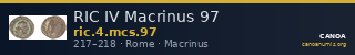 RIC IV Macrinus 97 — CANOA