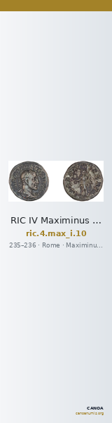 RIC IV Maximinus Thrax 10 — CANOA