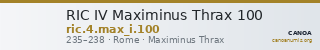 RIC IV Maximinus Thrax 100 — CANOA