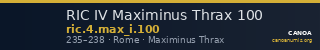 RIC IV Maximinus Thrax 100 — CANOA
