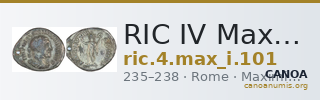 RIC IV Maximinus Thrax 101 — CANOA