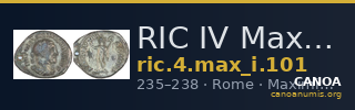 RIC IV Maximinus Thrax 101 — CANOA