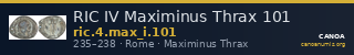RIC IV Maximinus Thrax 101 — CANOA