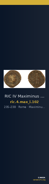 RIC IV Maximinus Thrax 102 — CANOA