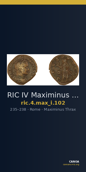 RIC IV Maximinus Thrax 102 — CANOA