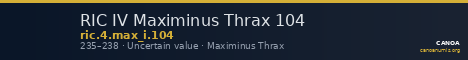 RIC IV Maximinus Thrax 104 — CANOA