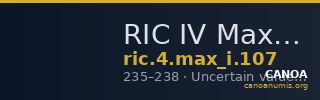 RIC IV Maximinus Thrax 107 — CANOA