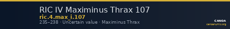 RIC IV Maximinus Thrax 107 — CANOA