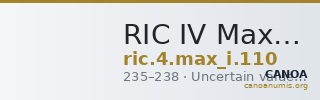 RIC IV Maximinus Thrax 110 — CANOA