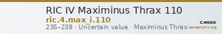 RIC IV Maximinus Thrax 110 — CANOA