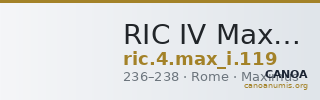 RIC IV Maximinus Thrax 119 — CANOA