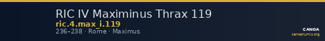 RIC IV Maximinus Thrax 119 — CANOA