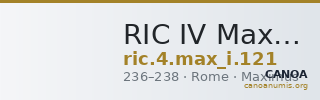 RIC IV Maximinus Thrax 121 — CANOA