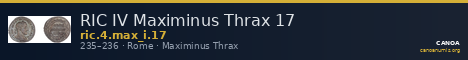 RIC IV Maximinus Thrax 17 — CANOA
