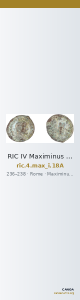RIC IV Maximinus Thrax 18A — CANOA
