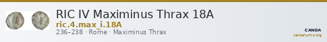 RIC IV Maximinus Thrax 18A — CANOA