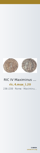 RIC IV Maximinus Thrax 20 — CANOA
