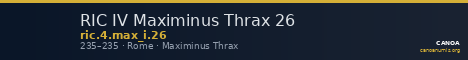 RIC IV Maximinus Thrax 26 — CANOA