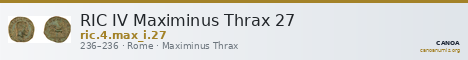 RIC IV Maximinus Thrax 27 — CANOA