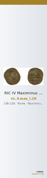 RIC IV Maximinus Thrax 28 — CANOA