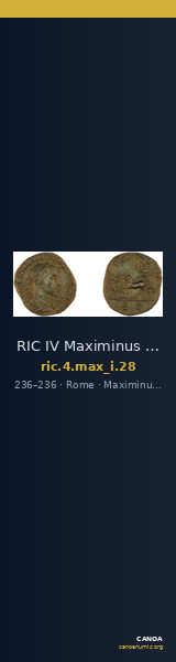 RIC IV Maximinus Thrax 28 — CANOA