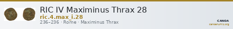 RIC IV Maximinus Thrax 28 — CANOA