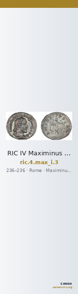 RIC IV Maximinus Thrax 3 — CANOA