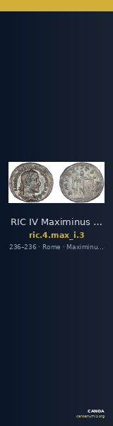 RIC IV Maximinus Thrax 3 — CANOA