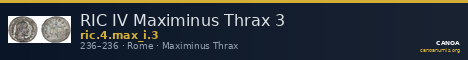 RIC IV Maximinus Thrax 3 — CANOA
