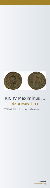 RIC IV Maximinus Thrax 31 — CANOA