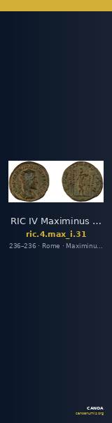 RIC IV Maximinus Thrax 31 — CANOA