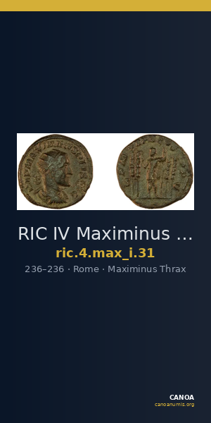 RIC IV Maximinus Thrax 31 — CANOA